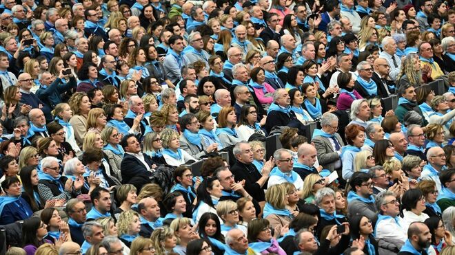 Miembros de Confartigianato en audiencia en 2024