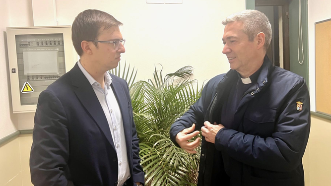 Bertomeu con un amigo tortosino