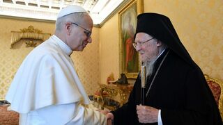 León XIV y el patriarca de Constantinopla, Bartolomé I