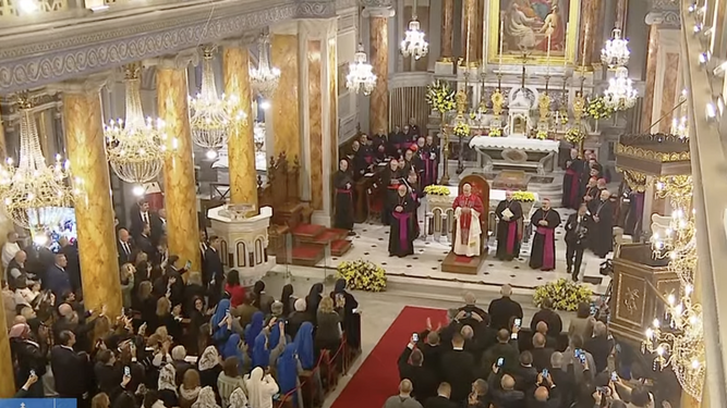 El Papa en la catedral del Espíritu Santo