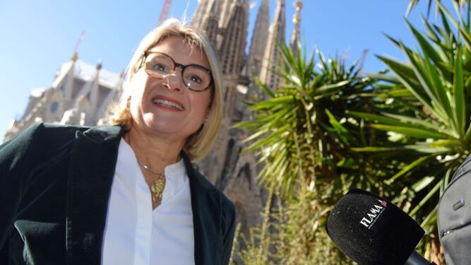 Chiara Curti, en la Sagrada Familia