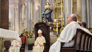 Ramón Valdivia, en la sede del obispo de Cádiz