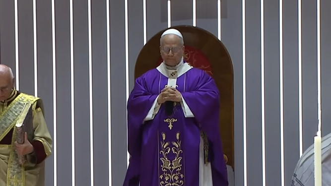 León XIV en la misa