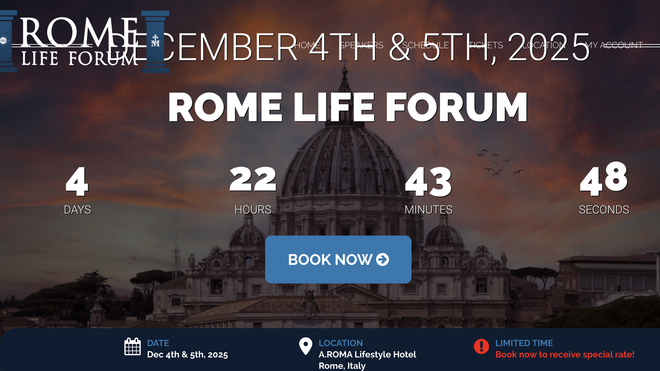 Web del Rome Life Forum