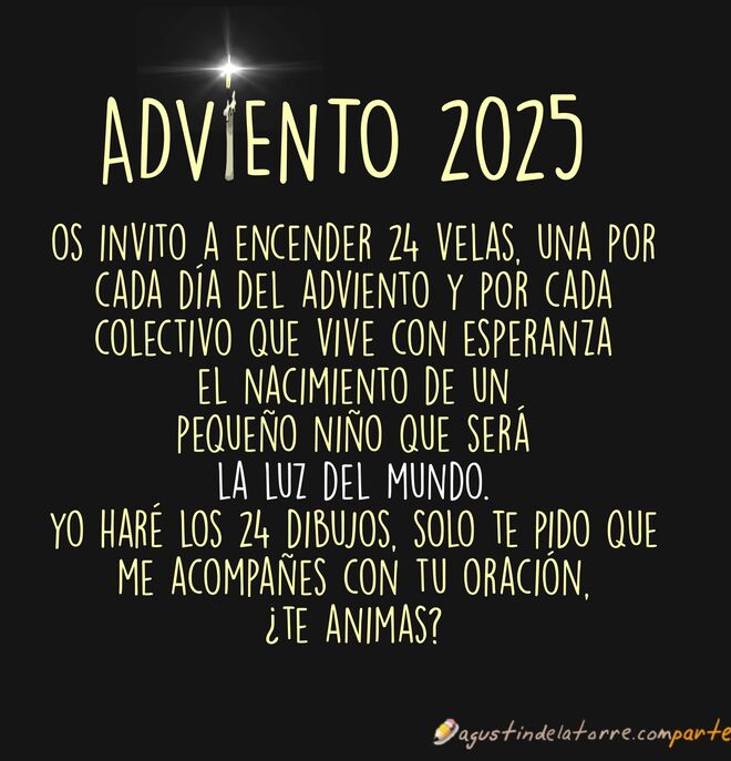 24 velas. Una por cada día del Adviento