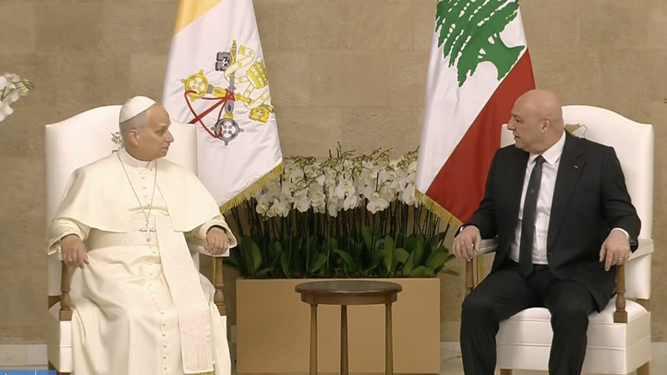 Encuentro entre el Papa y el presidsente de la República