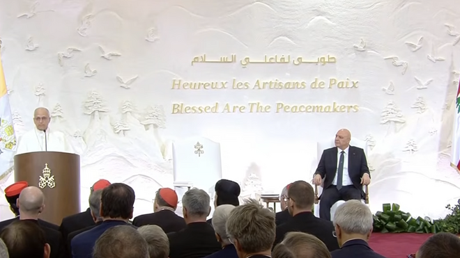 Primer discurso del Papa en Beirut