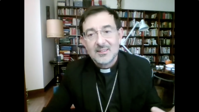 Cobo, durante el acto organizado opor la HOAC