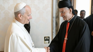 Bechara Rai, con el Papa