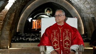 El Papa, en San Charbel