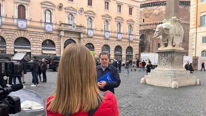 Juan Cuatrecasas, en Roma