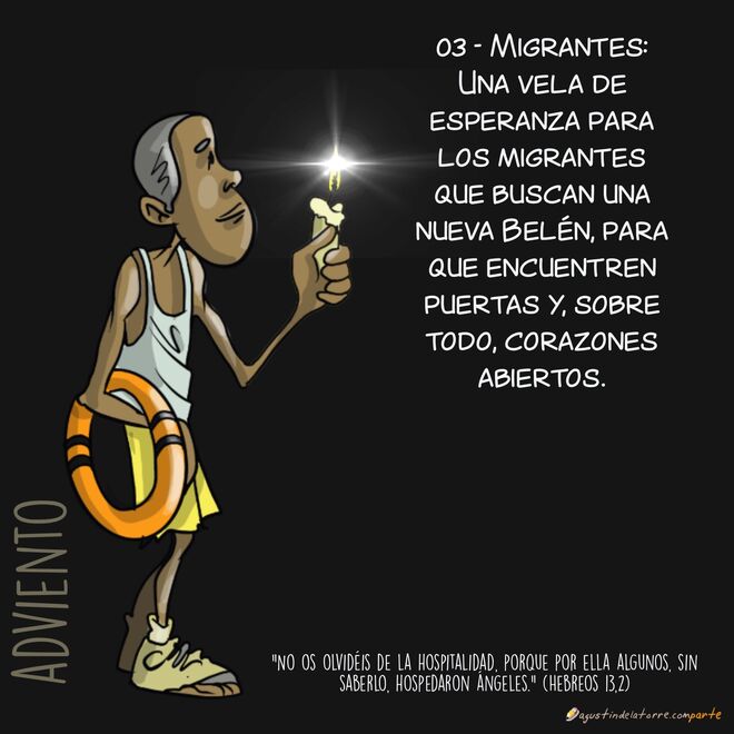 03/24. Una vela de esperanza para los migrantes