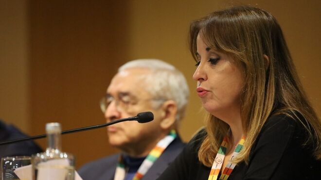 El presidente de los obispos portugueses y la coordinadora del Grupo Vita