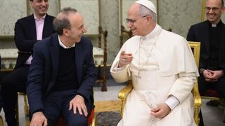 Encuentro de León XIV y Roberto Benigni