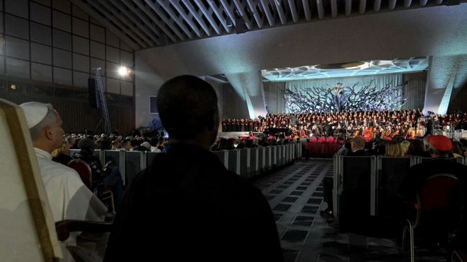 León XIV en el concierto