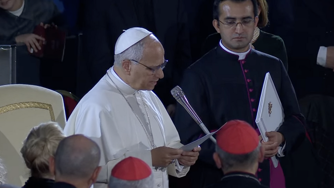 El Papa tras el concierto