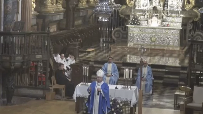 Monseñor Prieto, en la misa de la Inmaculada