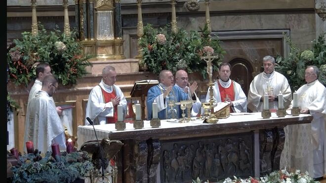 Piero Pioppo, en su primera misa en España