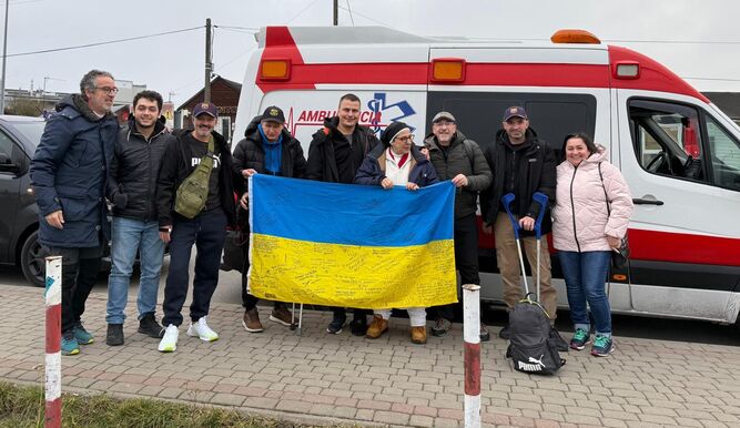 Los heridos regresan a Ucrania