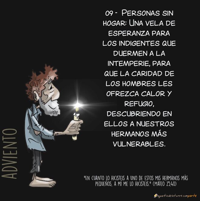 09/24. Una vela de esperanza para las personas sin hogar…