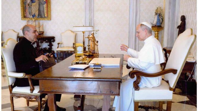 Tucho Fernández, con el Papa León XIV