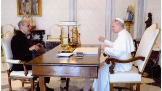 Tucho Fernández, con el Papa León XIV