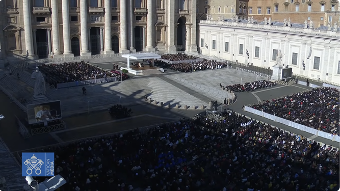 Audiencia del Papa en la plaza de San Pedro