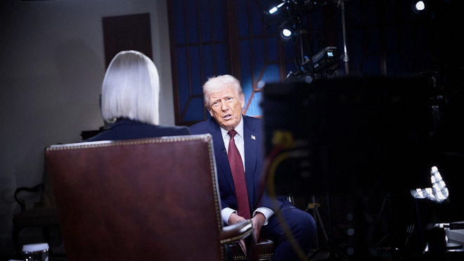 Trump, durate la entrevista