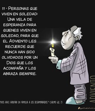 11/24. Una vela de esperanza para las personas que viven en soledad…