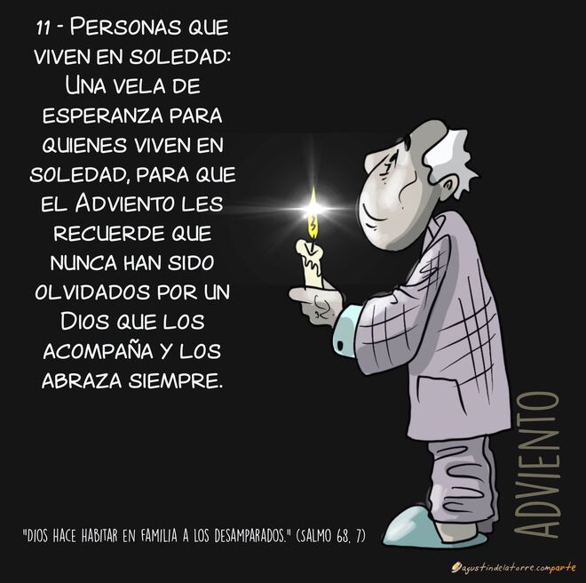 11/24. Una vela de esperanza para las personas que viven en soledad…