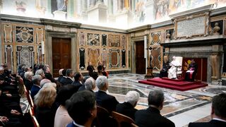 Audiencia con docentes y estudiantes de Pontificio Instituto di Arqueología Cristiana