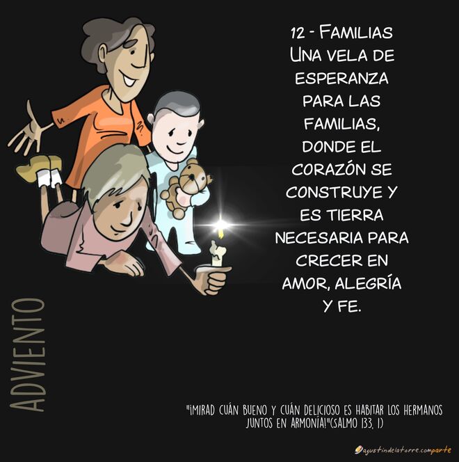 12/24. Una vela de esperanza para las familias…