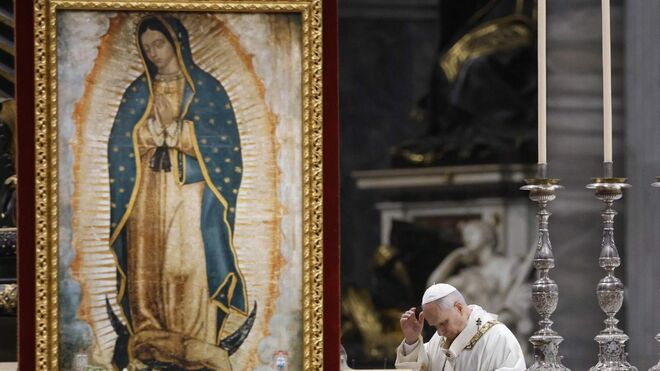 El papa pide a la Virgen de Guadalupe