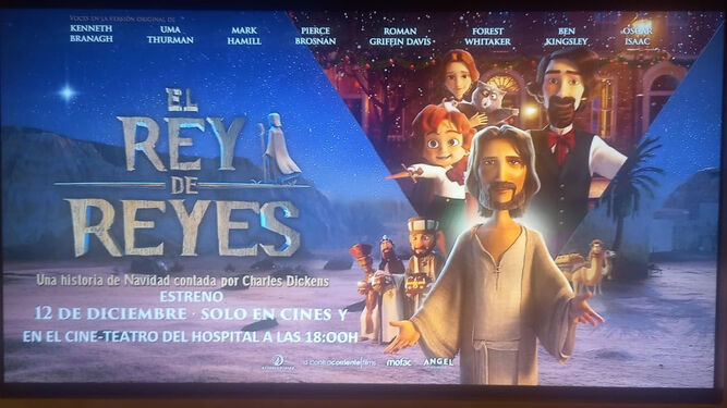 Imagen tomada durante el pase de El Rey de Reyes en el Hospital Infantil Universitario Niño Jesús de Madrid