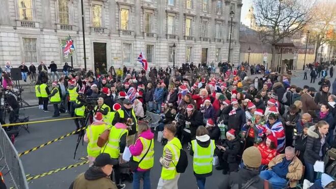 Concentración 'navideña' en Londres